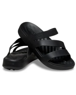 CROCS - CIABATTE DA DONNA GETAWAY STRAPPY NERE - 209587