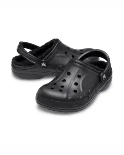 CROCS - SABOT BAYA LINED CLOG NERO DA JUNIOR, 205969