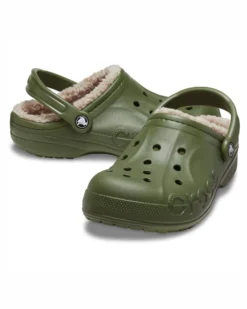 CROCS - SABOT BAYA LINED CLOG VERDE DA JUNIOR, 205969