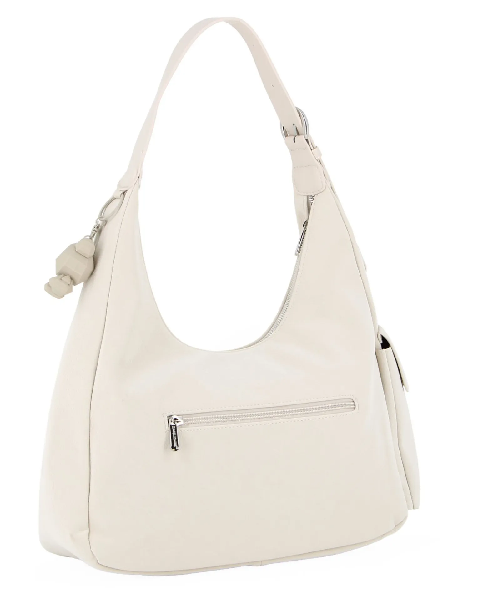 DAVID JONES - Borsa hobo a spalla nera con tasca laterale
