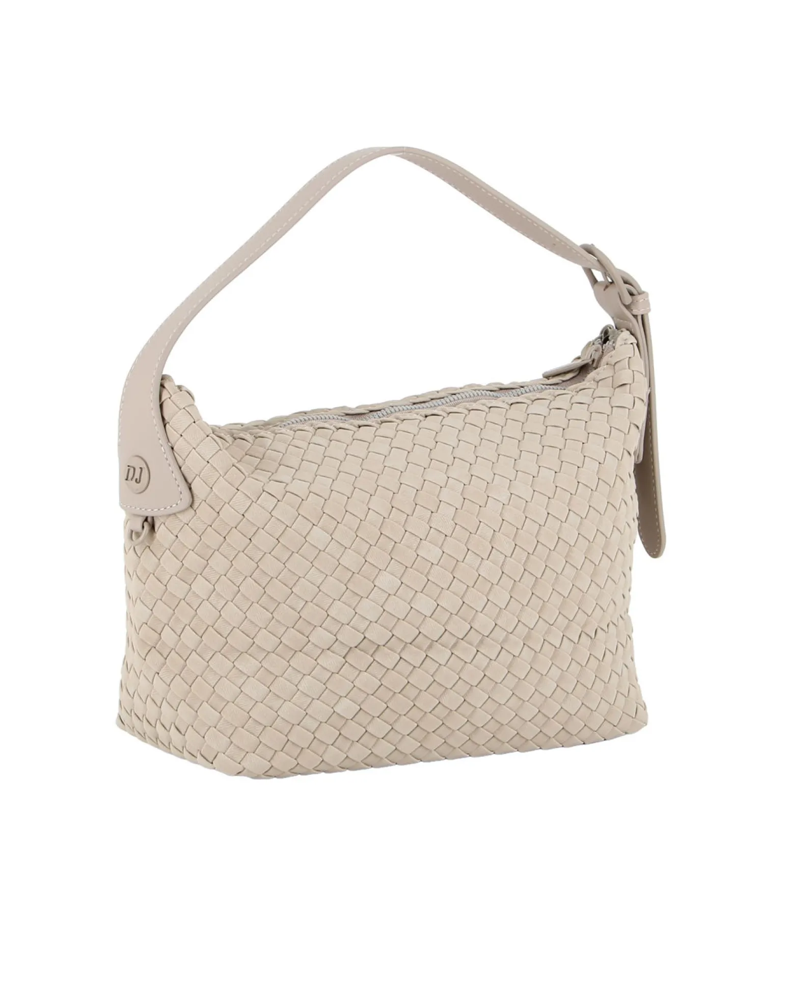 DAVID JONES - Borsa marrone chiaro intrecciata con manico regolabile
