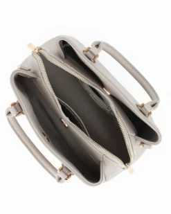 DAVID JONES - BORSA SMALL BEIGE A MANO DUE MANICI TRE SCOMPARTI