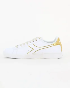 DIADORA TORNEO WN - Sneakers bianca e oro con lacci
