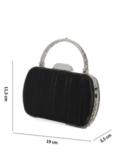 DIVAS - Borsa da sera nero con manico