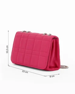 DIVAS - Borsa fuxia da donna con patta