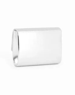 DIVAS - Borsa pochette argento elegante da cerimonia