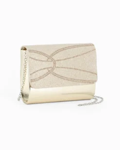 DIVAS - Borsa pochette oro elegante da cerimonia