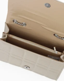 DIVAS - Borsa tortora da donna  con patta