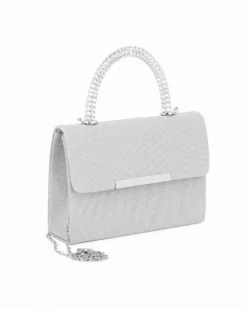 DIVAS - Minibag argento con patta