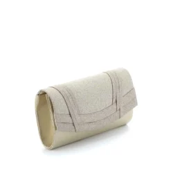 DIVAS- Pochette effetto metallizzato con patta glitterata