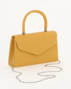 DIVAS - Pochette gialla un manico con patta