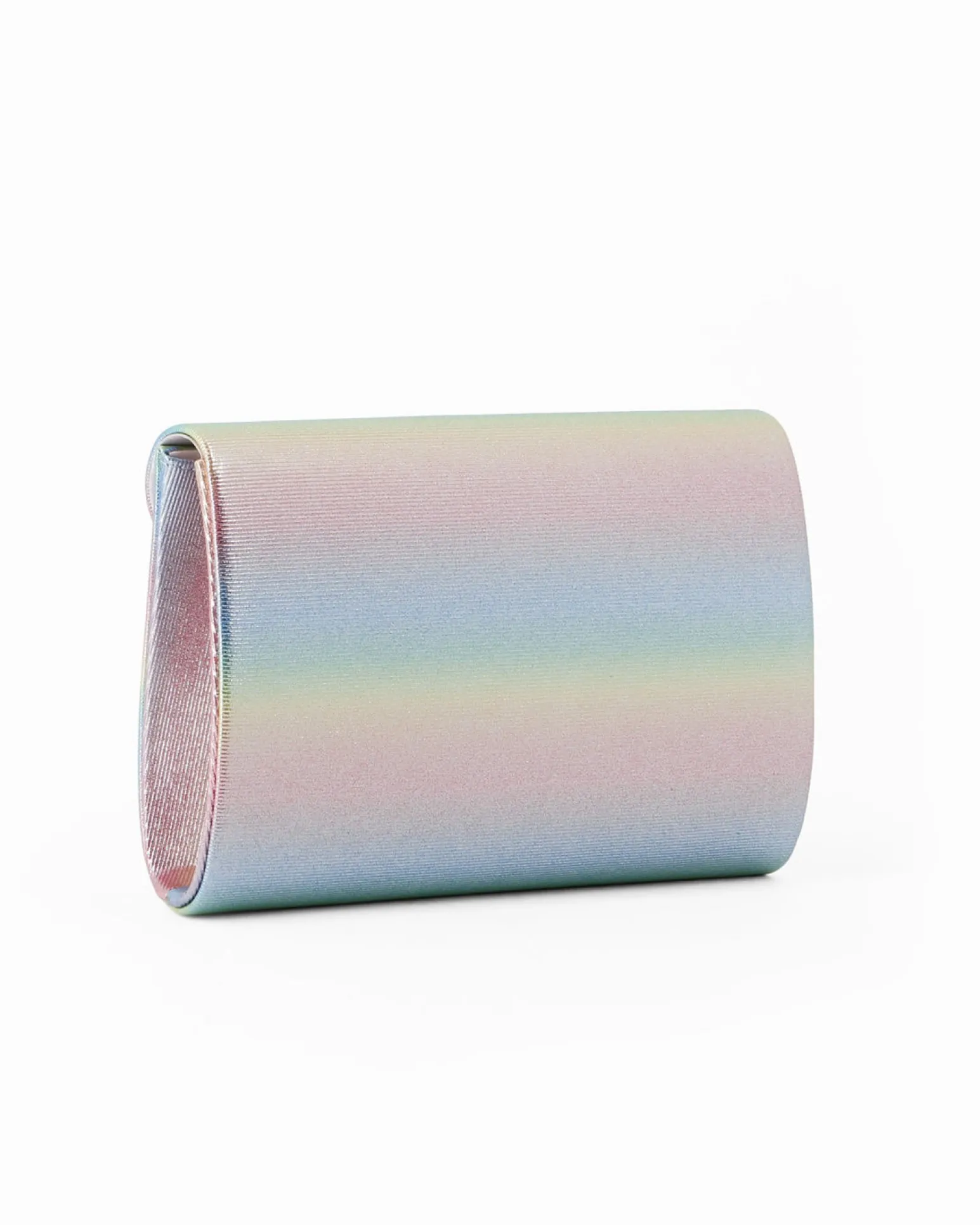 DIVAS - Pochette multicolor in lurex con pennacchio frange