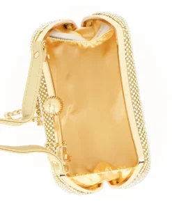 DIVAS - Pochette oro tutta stass con un manico
