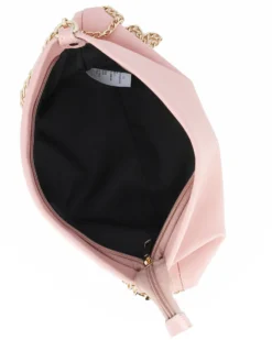 DIVAS - POCHETTE ROSA IN PELLE CON CATENA