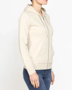 DONNA FELPA CON ZIP E CAPPUCCIO