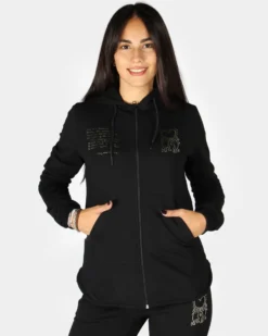 DONNA FELPA FULL ZIP CON CAPPUCCIO