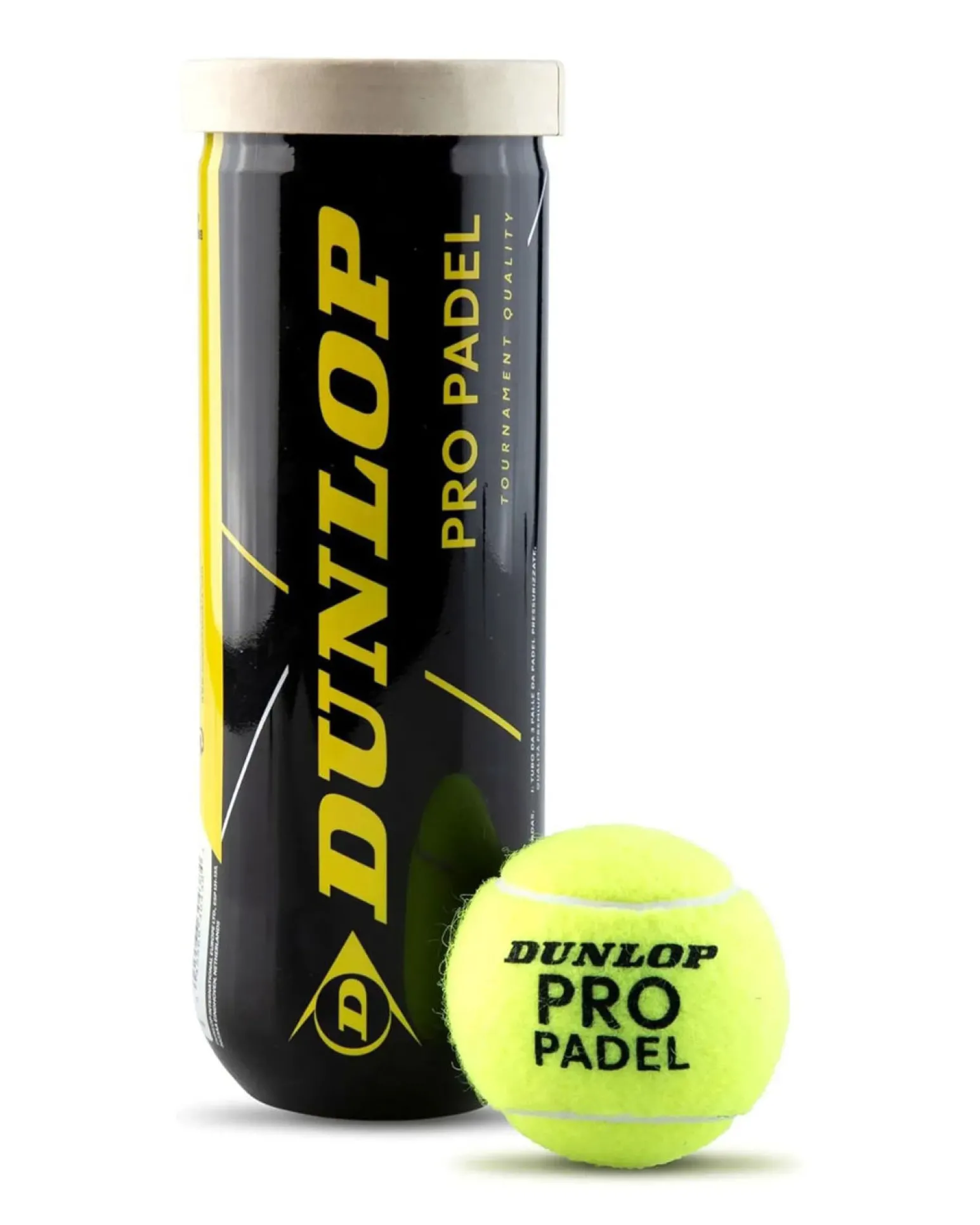 DUNLOP - PALLE DA TENNIS PB PRO PADEL (TUBO 3 PALLE), 601552
