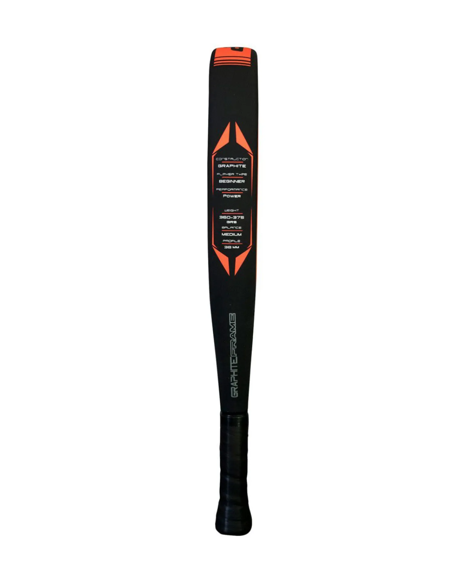 DUNLOP RAPID POWER 3.0 - Racchetta da padel in grafite nera con inserti colorati