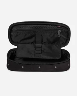 EASTPACK - ASTUCCIO OVAL SINGLE NERO A POIS SILVER, EK000717_6W31