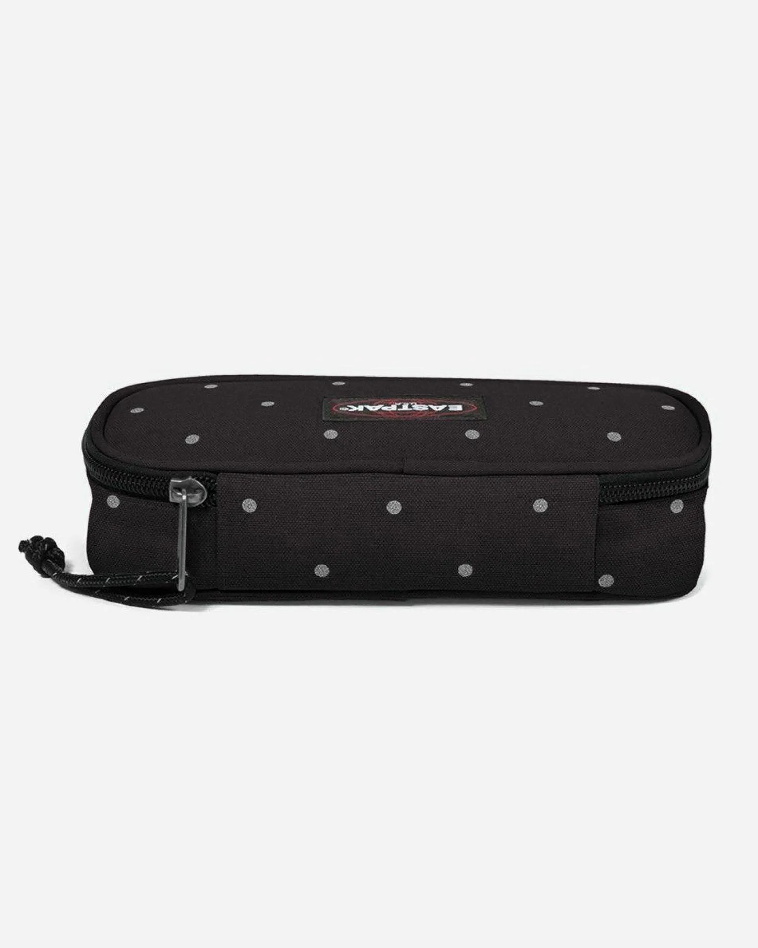 EASTPACK - ASTUCCIO OVAL SINGLE NERO A POIS SILVER, EK000717_6W31