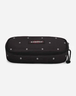 EASTPACK - ASTUCCIO OVAL SINGLE NERO A POIS SILVER, EK000717_6W31