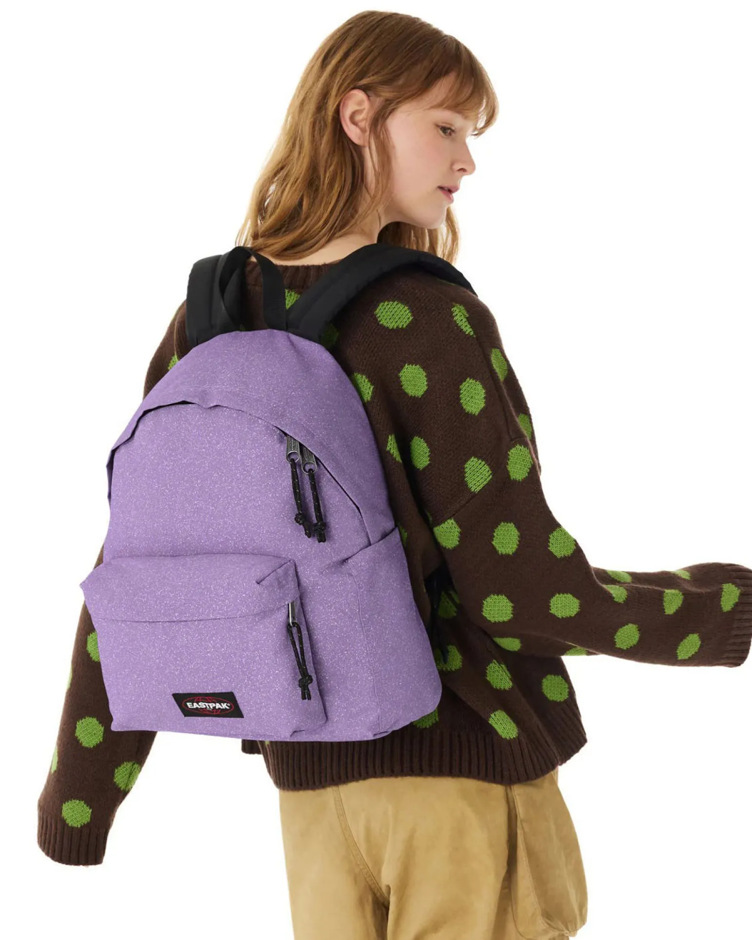 EASTPACK - ZAINO DAY PAK'R VIOLA GLITTERATO, EK0A5BG4_B0V1