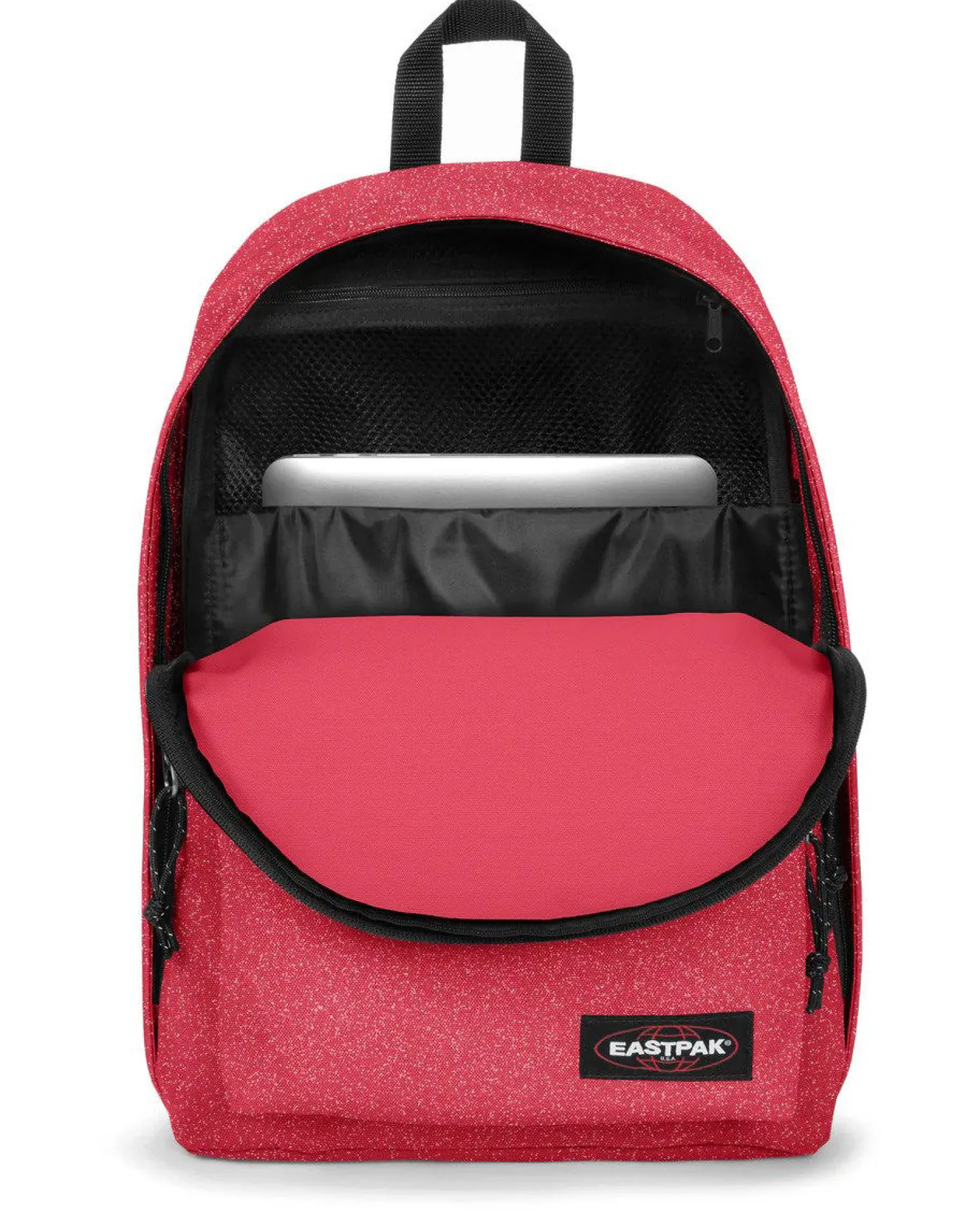 EASTPACK - ZAINO OUT OF OFFICE SPARK ROSSO CARMINIO GLITTERATO, EK000767_2Z61