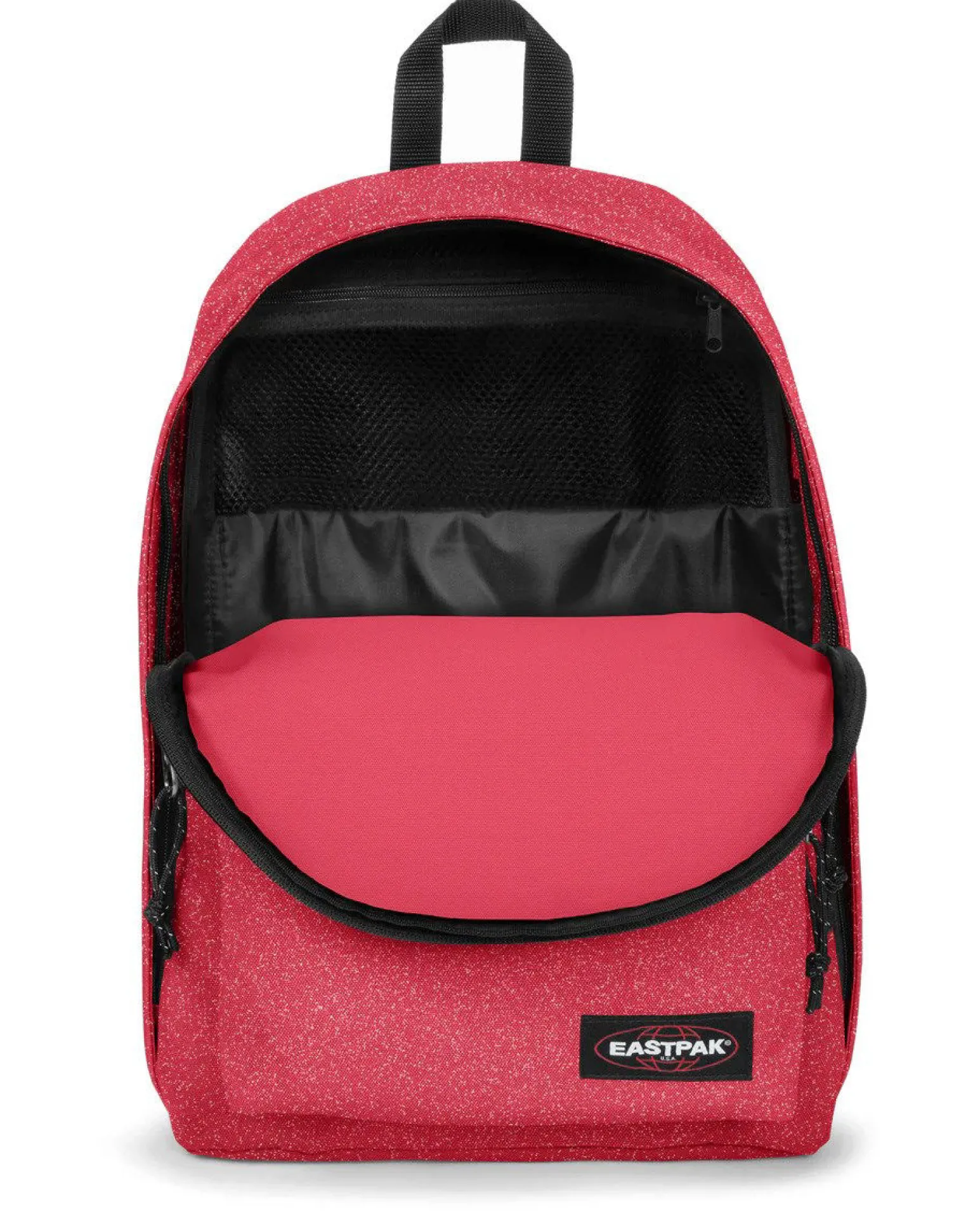 EASTPACK - ZAINO OUT OF OFFICE SPARK ROSSO CARMINIO GLITTERATO, EK000767_2Z61