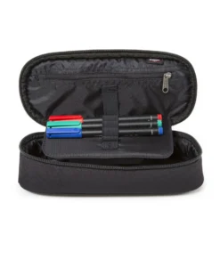 EASTPAK - Borsellino OVAL SINGLE nero con scomparto interno con passanti portapenne