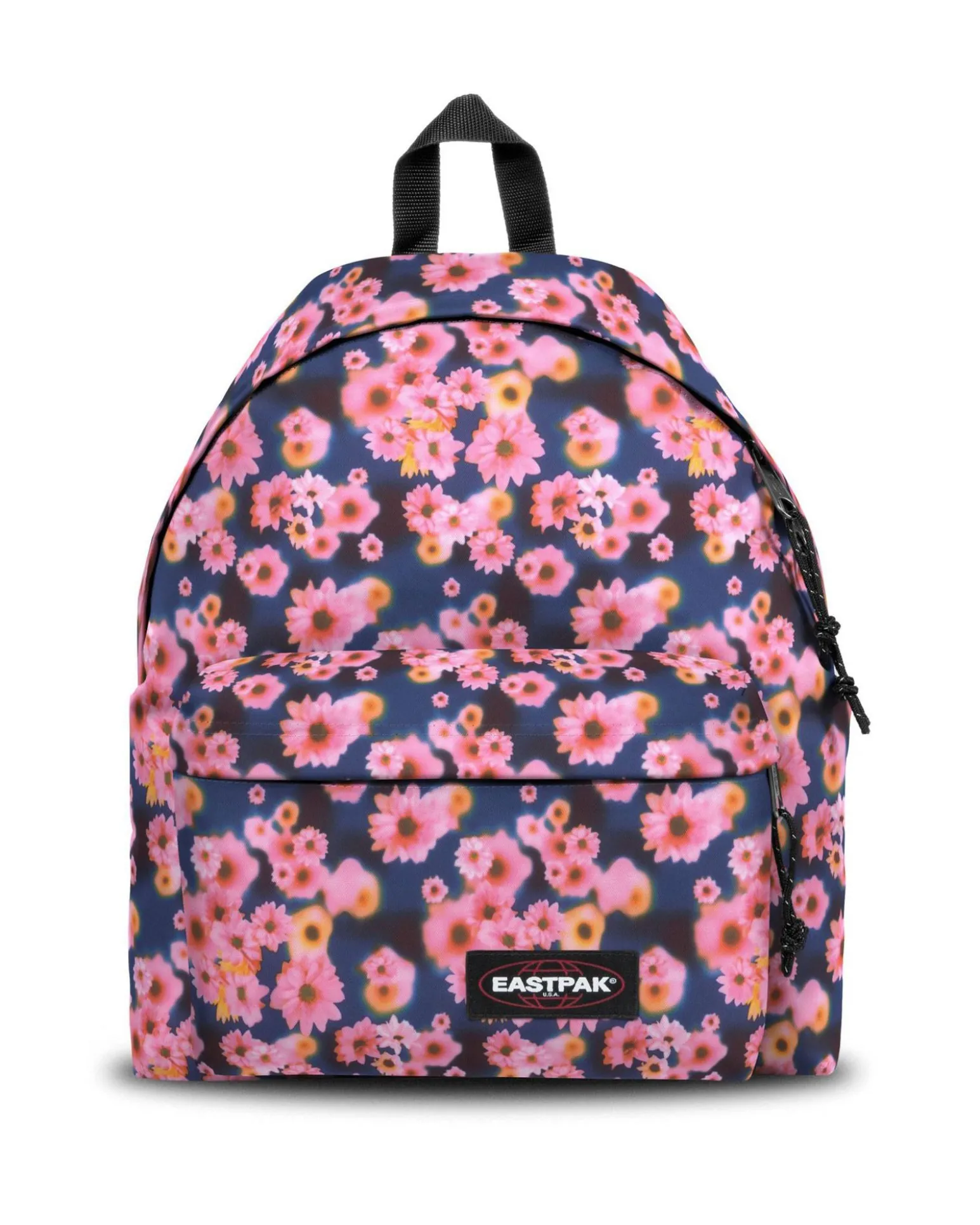 EASTPAK - Zaino PADDED PAK'R blu stampa fiori con tasca frontale