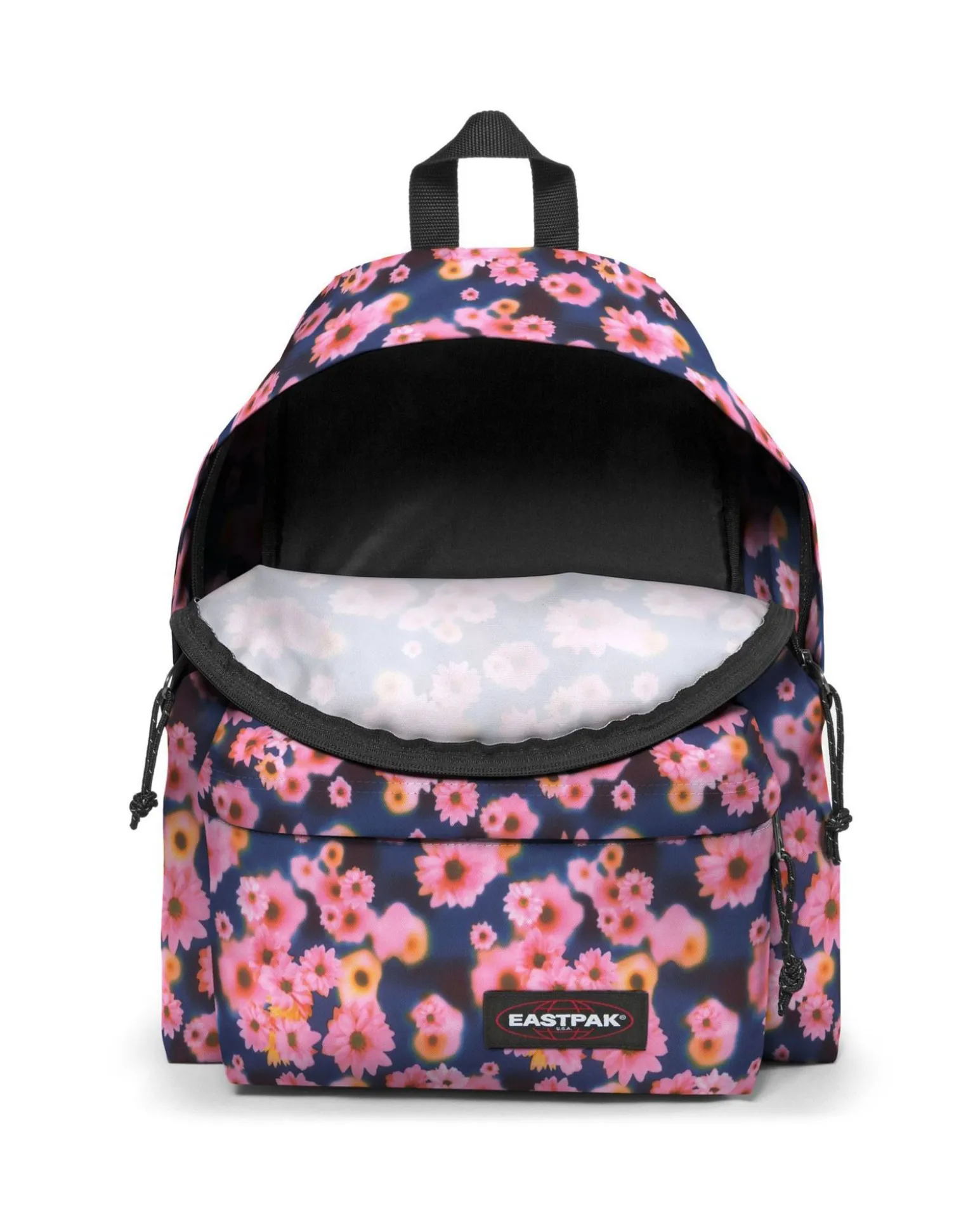EASTPAK - Zaino PADDED PAK'R blu stampa fiori con tasca frontale