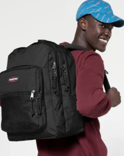 EASTPAK - Zaino PINNACLE nero con due scomparti principali, due tasche anteriori e un organizer interno