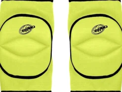 EFFEA - Ginocchiera da pallavolo gialla con snodo e foro posteriore