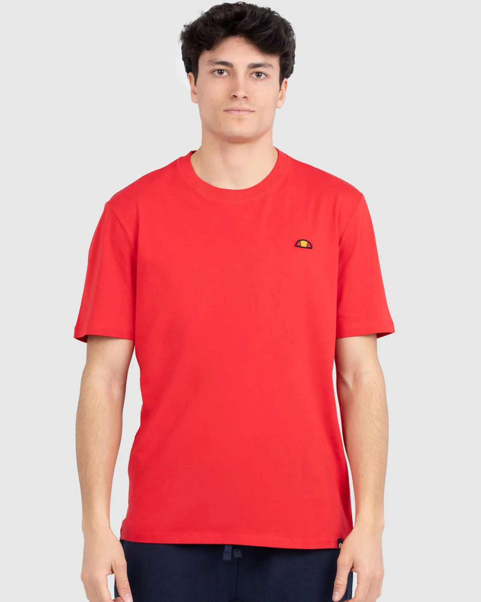 ELLESSE - T-SHIRT UOMO MEZZA MANICA ROSSA PATCH LOGO - EHM200S25-260A