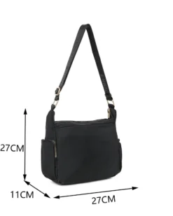 ENRICO COVERI - Borsa nera con tasche frontali e laterali