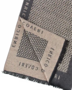 ENRICO COVERI - Sciarpa beige con scatola regalo