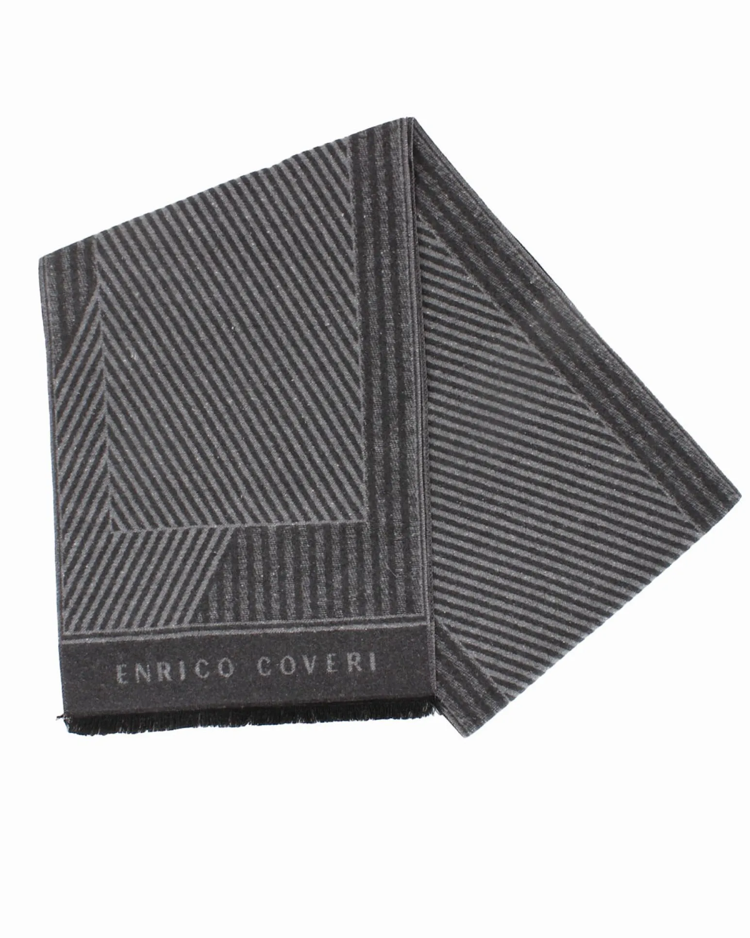 ENRICO COVERI - Sciarpa grigia con scatola regalo