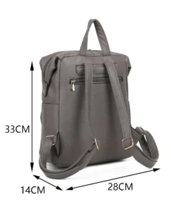 ENRICO COVERI - Zaino grigio con tascone frontale