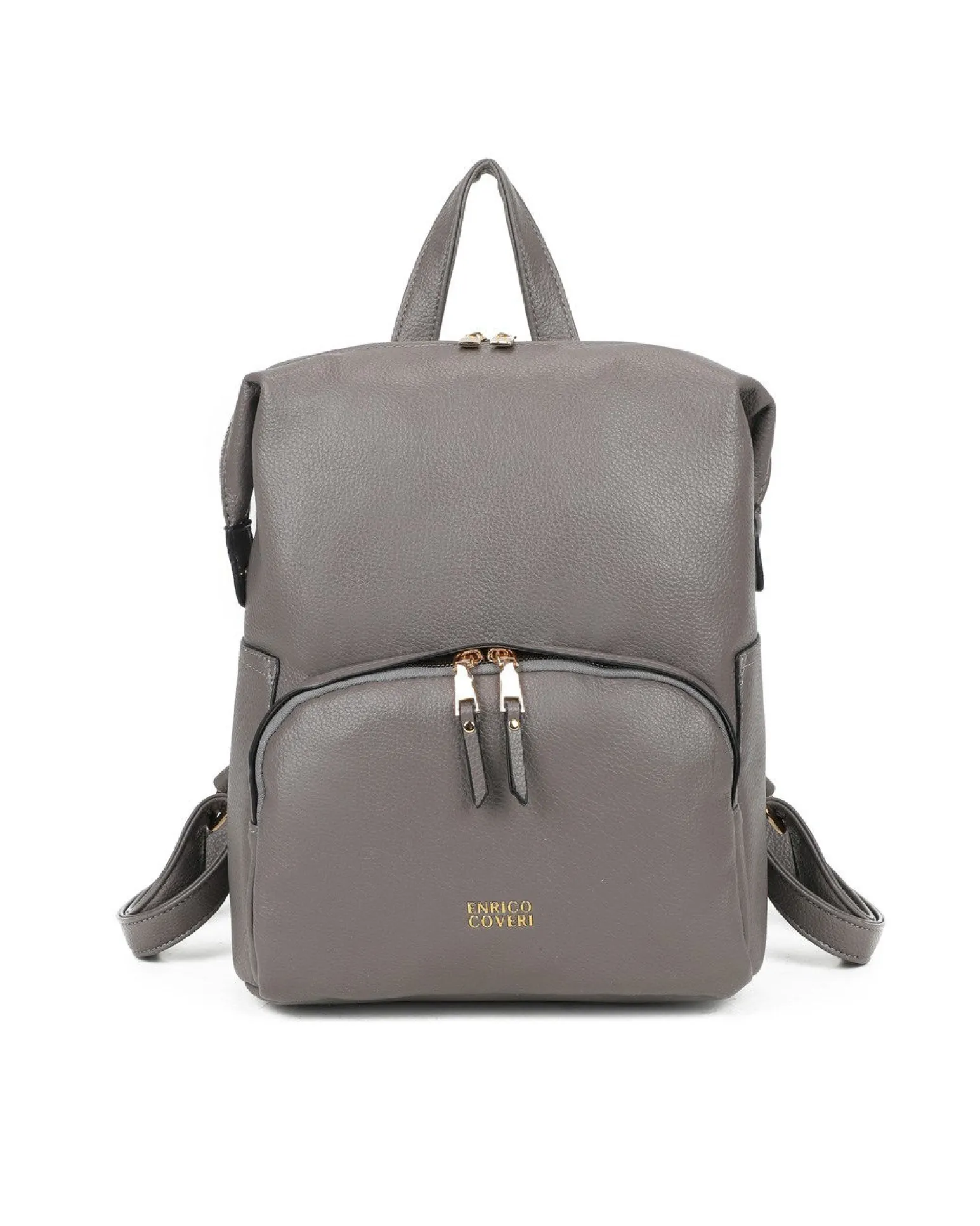 ENRICO COVERI - Zaino grigio con tascone frontale