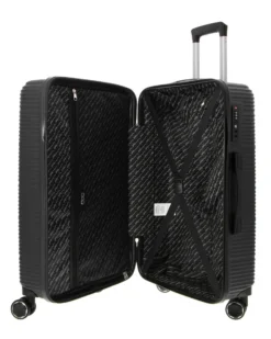 FIAT 500 - TROLLEY NERO IN ABS 4 RUOTE CON COMBINAZIONE TSA