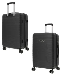 FIAT 500 - TROLLEY NERO IN ABS 4 RUOTE CON COMBINAZIONE TSA