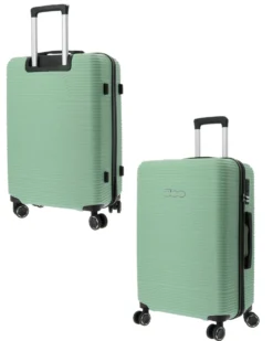 FIAT 500 - TROLLEY VERDE IN ABS 4 RUOTE CON COMBINAZIONE TSA