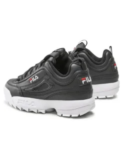 FILA - Sneaker da ragazza nera e bianca con suola alta, numerata 36/39 - DISTRUPTOR TEENS