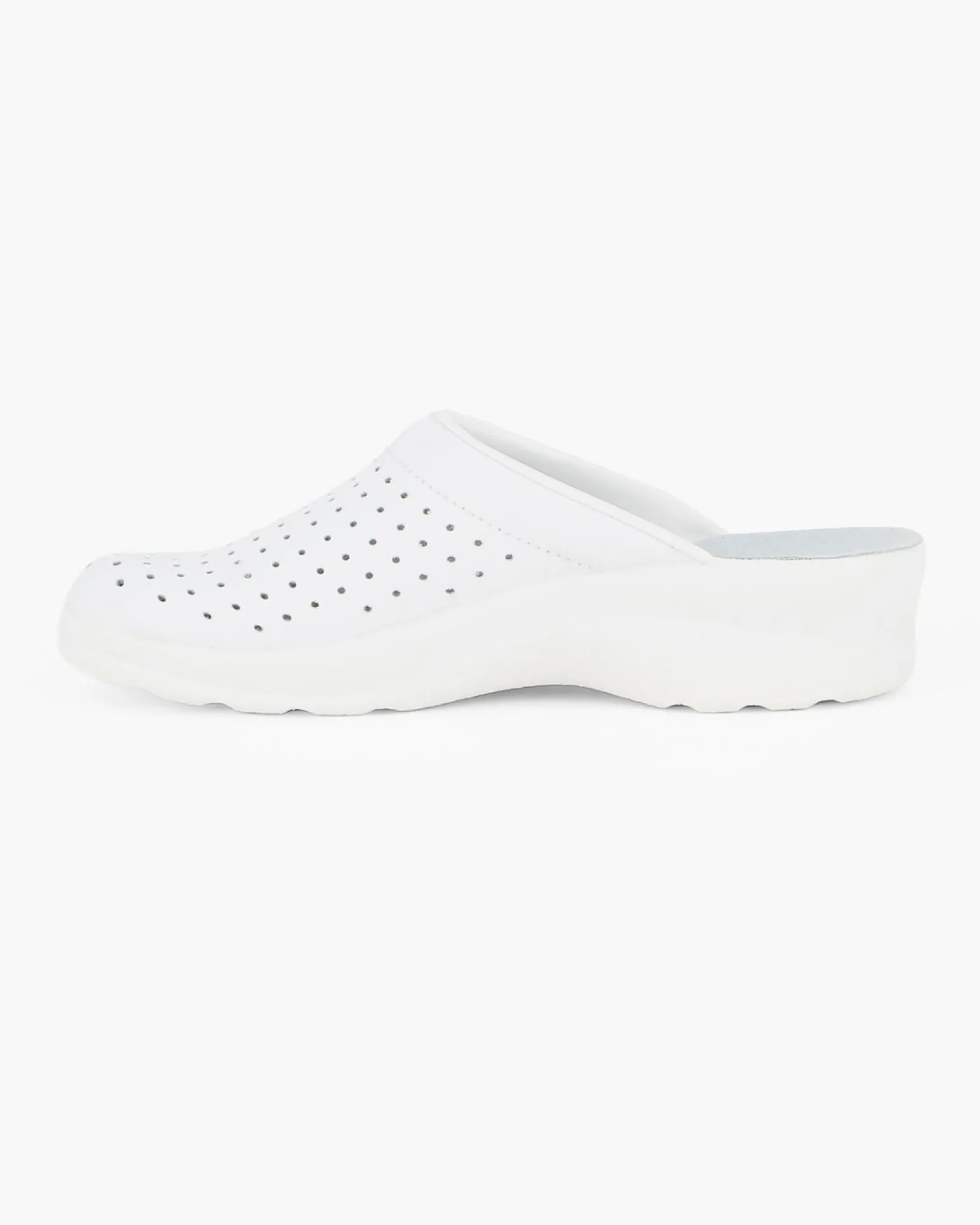 FLY FLOT - Ciabatta sanitaria blu in VERA PELLE da donna - MADE IN ITALY