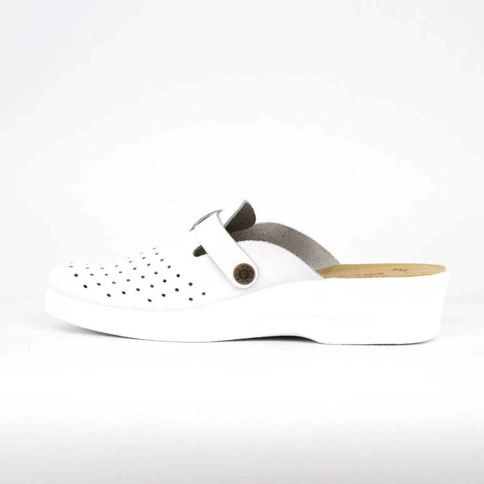 FLY FLOT- Ciabatta sanitaria in VERA PELLE, MADE IN ITALY