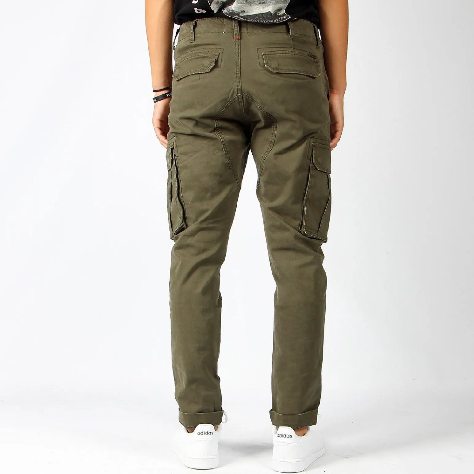 FRANKIE MALONE - PANTALONE COTONE TASCONATO VERDE