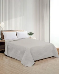 FZ - Trapuntino matrimoniale grigio trama wild, 250x250CM