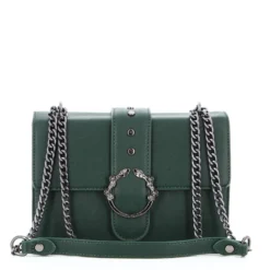 GIANMARCO VENTURI -  Tracolla verde con patta e inserto metallico portafortuna