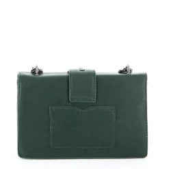 GIANMARCO VENTURI -  Tracolla verde con patta e inserto metallico portafortuna