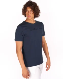 GIANMARCO VENTURI - Tshirt manica corta blu scuro da uomo